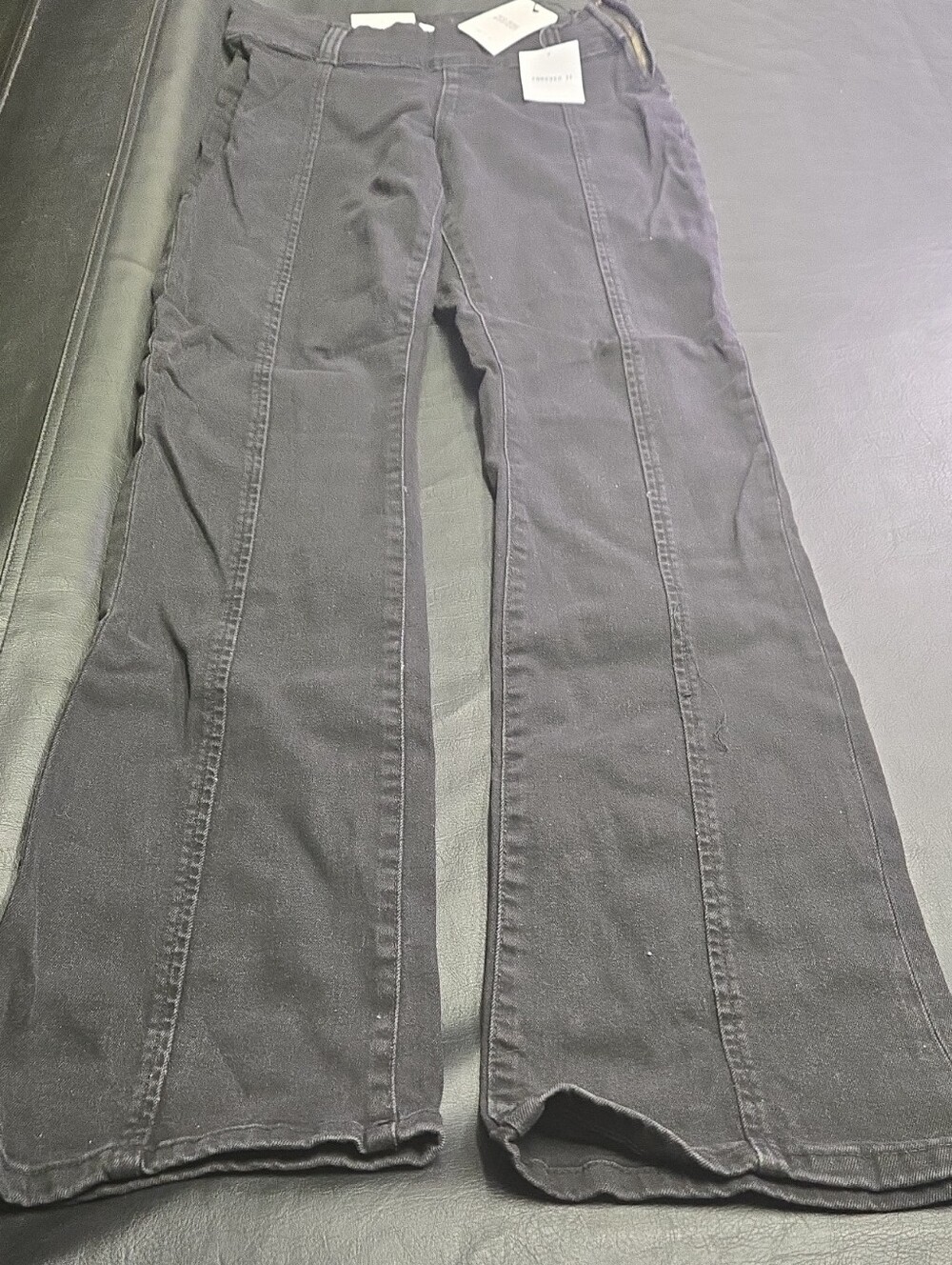 Forever 21 Black Flare Jeans with Panel Seams